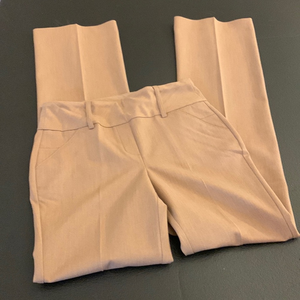 EUC Rekucci Tan Flare/Bootcut Stretch Dress Pants-Sz. 2